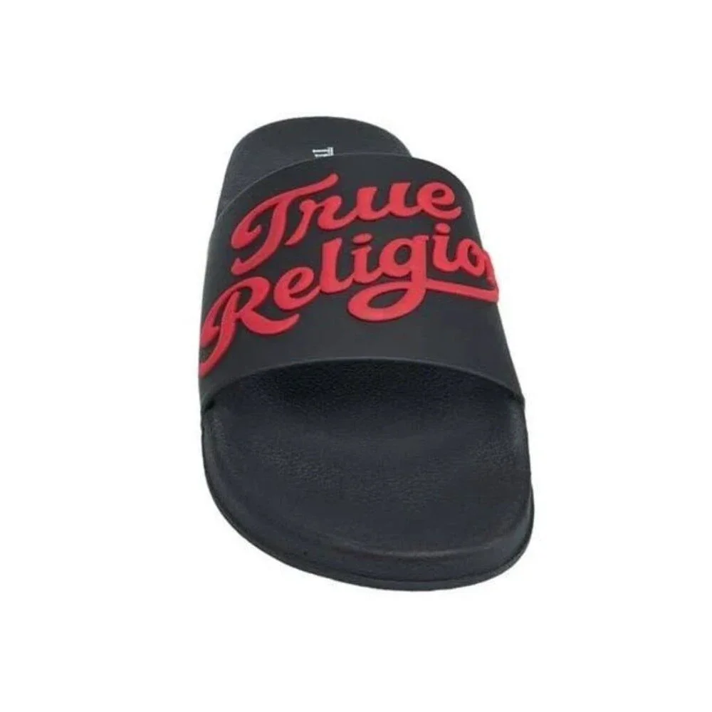 True Religion Drake Mens Slide Sandals Comfort Pool Beach Gym Shoes Size 9 New